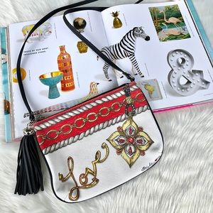 NWOT Brighton Love Glitter Crossbody Purse